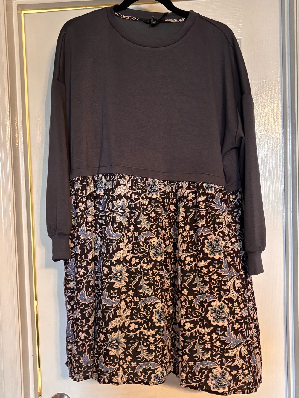 🌼J.NNA🌼 Floral Layered Look Longsleeve Dress